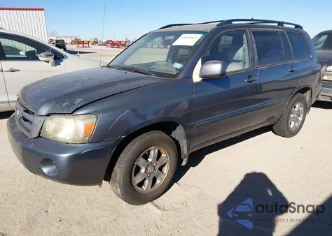 2005 Toyota Highlander V6 z USA, uszkodzony, nr VIN JTEGP21AX50077040